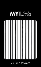 Fragrances, Perfumes, Cosmetics Nail Stickers 'Lines', black - MylaQ My Black Line Sticker