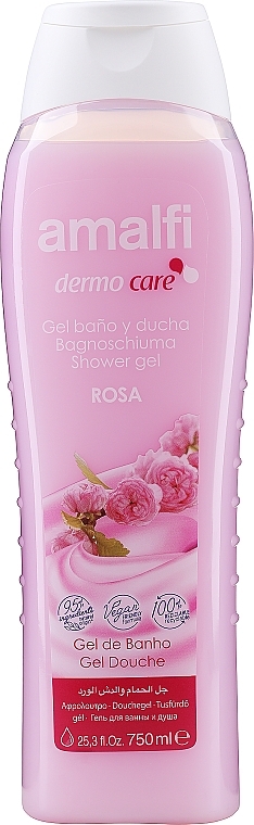 Bath & Shower Gel "Gentle Rose" - Amalfi Shower Gel — photo N1