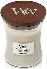 Scented Candle in Glass - WoodWick Warm Wool Candle — photo N2