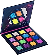 Neon Eyeshadow Palette, 16 shades - Parisa Cosmetics Neon Demon Eyeshadow Palette — photo N5