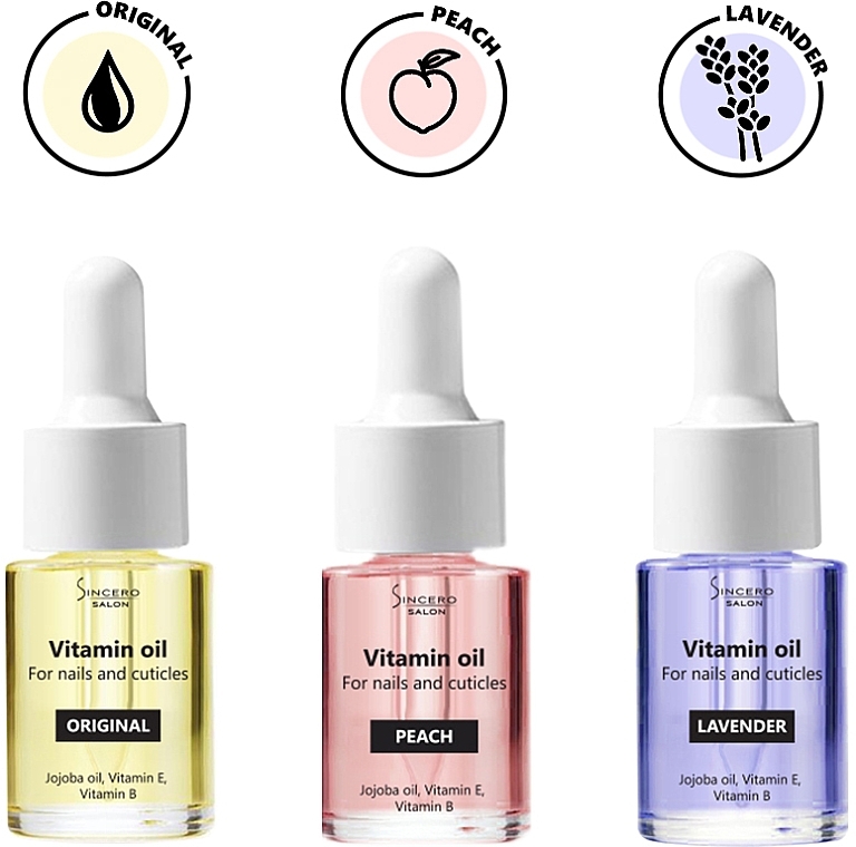 Original Vitamin Nail Oil - Sincero Salon Vitamin Nail Oil Original — photo N2