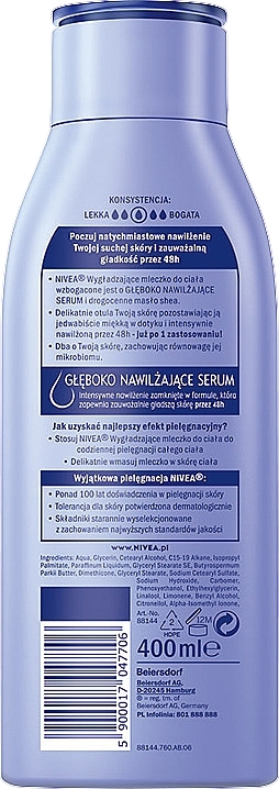 Body Milk "Gentle Skin" for Dry Skin - NIVEA Smooth Sensation Body Soft Milk — photo N4