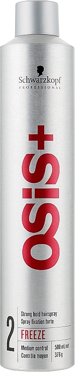 Strong Hold Hair Spray - Schwarzkopf Professional Osis+ Freeze Hairspray — photo N3