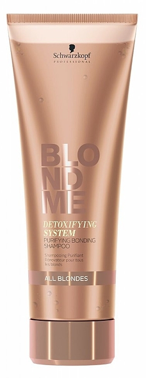 Purifying Bonding Hair Shampoo - Schwarzkopf BlondMe Detoxifying System Purifying Bonding Shampoo — photo N1