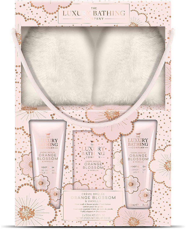 Set, 4 products - Grace Cole The Luxury Bathing Orange Blossom & Vanilla Luxury Slipper Set — photo N1