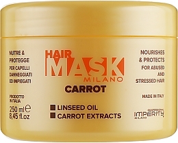 Fragrances, Perfumes, Cosmetics Mask for Weak Hair - Imperity Milano Carrot Hair Mask