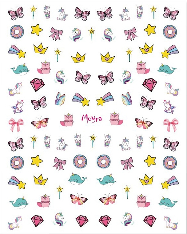 Kids Nail Stickers - Moyra Kids Nail Sticker — photo N1