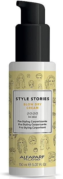 Smoothing Hair Cream - Alfaparf Milano Style Stories Blow Dry Cream — photo N1