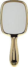 Rectangular Hair Brush with Mirror - Janeke Hairbrush With Mirror Gold — photo N3