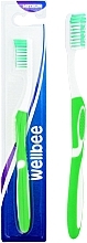 Medium Toothbrush, green - Wellbee — photo N1