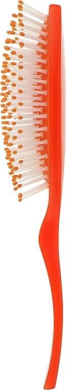 Classic 10-Row Massage Hair Brush, orange - Titania — photo N3