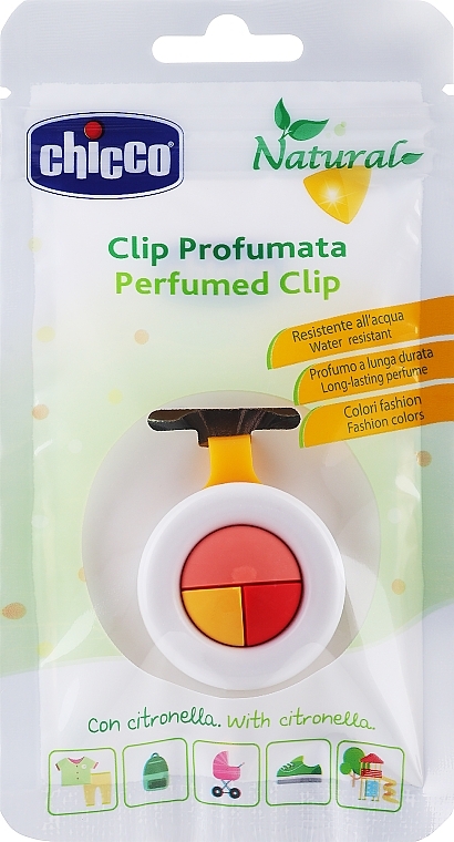 Aromatic Anti-Mosquito Clip, pink-yellow-red - Chicco Perfumed Clip — photo N1