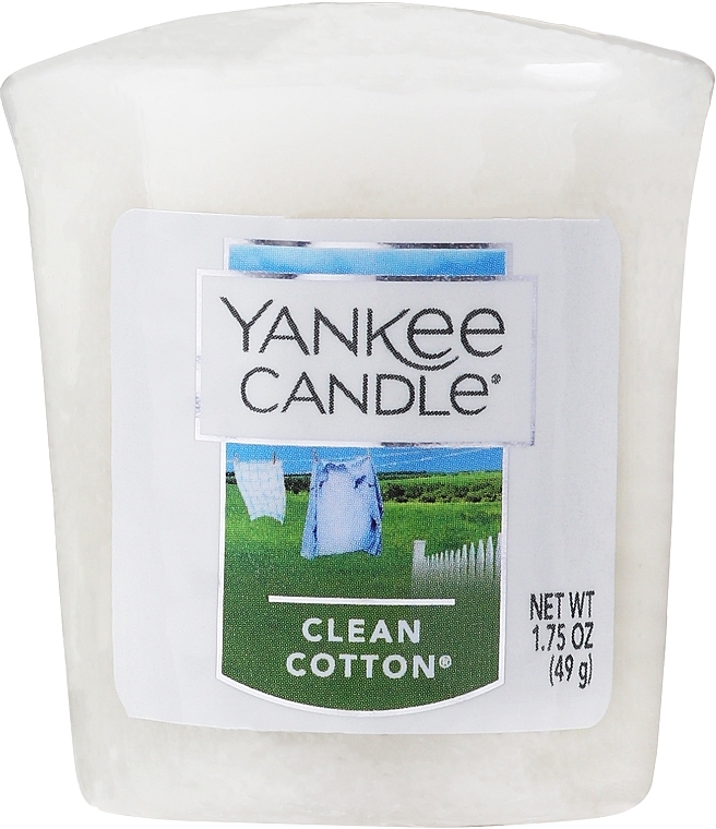 Scented Candle - Yankee Candle Clean Cotton Sampler Votive Candle — photo N4
