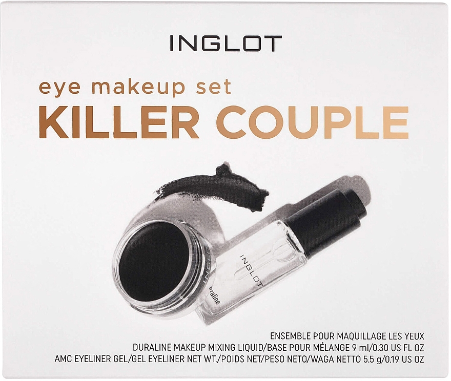 Eye Makeup Set - Inglot Eye Makeup Set Killer Couple (luquid/9ml + eyeliner/5.5g) — photo N1