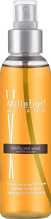 Scented Home Spray 'Vanilla & Wood' - Millefiori Milano Natural Spray Perfumer — photo N1