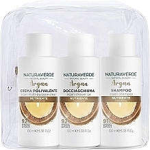 Fragrances, Perfumes, Cosmetics Set - Naturaverde Argan Travel Care Kit (shm/100ml+sh/gel/100ml+ b/cr/100ml)