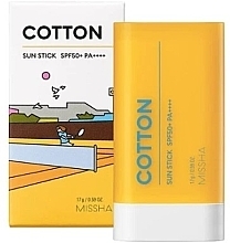 Cotton Sunscreen Stick - Missha Cotton Sun Stick SPF50+ /PA + + + + — photo N1