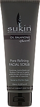 Fragrances, Perfumes, Cosmetics Face Scrub - Sukin Oil Balancing Plus Charcoal Pore Refining Facial Scrub