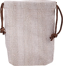 Fragrances, Perfumes, Cosmetics Makeup Bag 'Eco Sack', 99182, light beige, brown lace - Top Choice