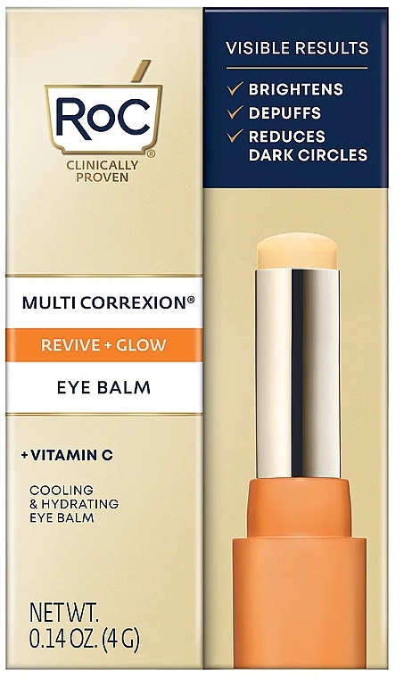 Brightening Eye Balm - Roc Multi Correxion Eye Balm Revive Glow Vitamin C — photo N1