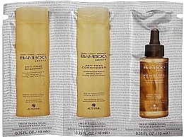 Fragrances, Perfumes, Cosmetics Sample Set - Alterna Bamboo (shampoo/7ml + cond/7ml + oil/10ml)