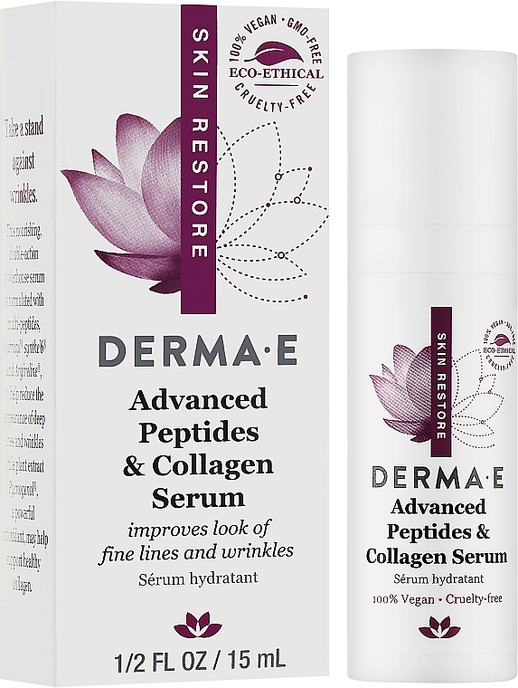 Deep Wrinkle Moisturising Serum - Derma E Advanced Peptides & Collagen Serum (mini) — photo N2