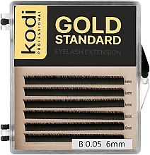 Fragrances, Perfumes, Cosmetics Gold Standard B 0.05 False Eyelashes (6 rows: 6 mm) - Kodi Professional