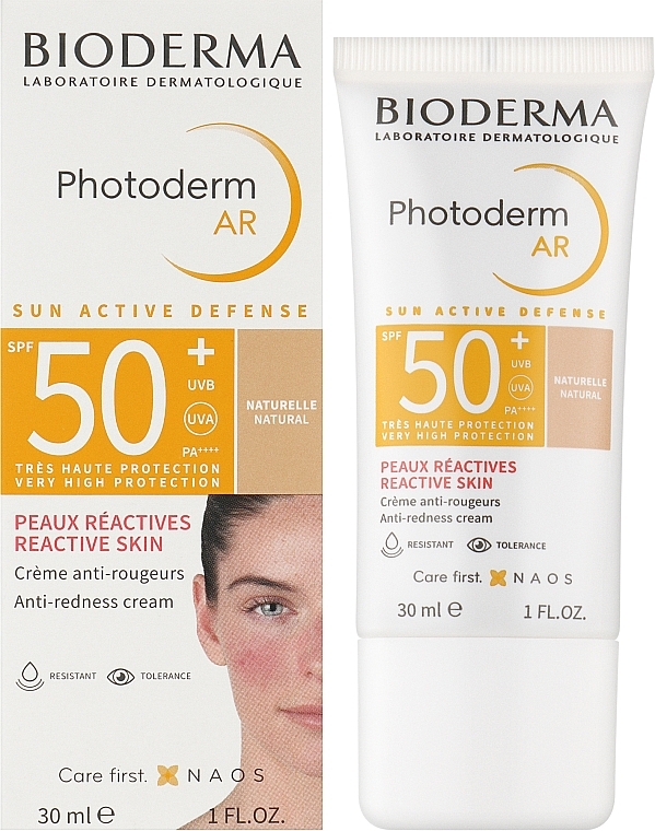 Sun Cream - Bioderma Photoderm AR Spf 50+ Tinted Sun Cream — photo N2