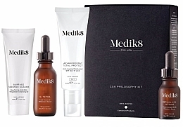 Fragrances, Perfumes, Cosmetics Set - Medik8 CSA Philosophy Kit For Men (clencer/40ml + f/cer/30ml + f/cr/50ml +f/ser/15ml)