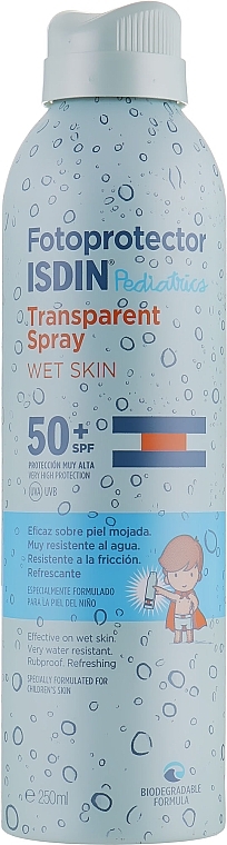 Kids Sunscreen Spray SPF50+ - Isdin Fotoprotector Pediatrics Transparent Spray SPF 50+ — photo N1