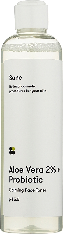 Soothing Face Tonic - Sane Aloe Vera 2% + Probiotic Calming Face Toner — photo N3