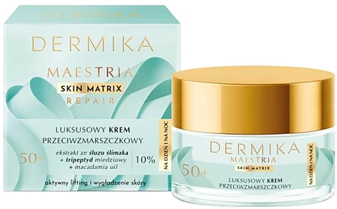 Luxurious Anti-Wrinkle Day & Night Cream 50+ - Dermika Maestria Skin Matrix — photo N1