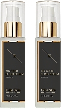 Set - Eclat Skin London 24k Gold Elixir Serum Kit (ser/2x60ml) — photo N1