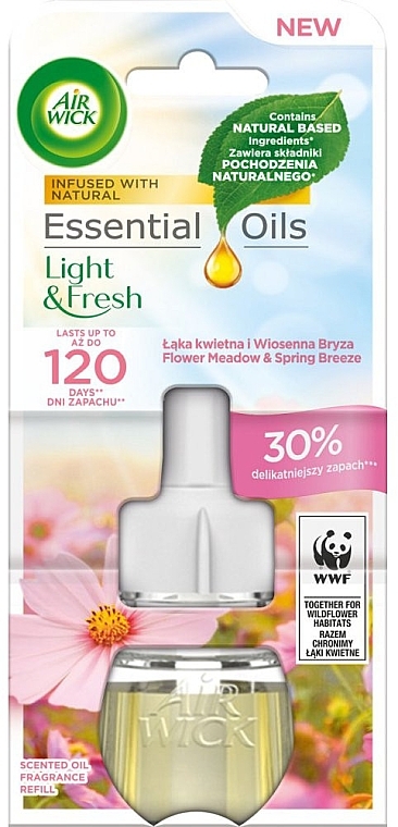 Air Wick Essential Oils Light & Fresh Flower Meadow & Spring Breeze (refill) - Air Wick Essential Oils Light & Fresh Flower Meadow & Spring Breeze — photo N1