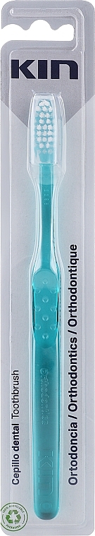 Orthodontic Toothbrush, turquoise - Kin Orthodontics Toothbrush — photo N1