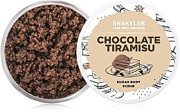 Fragrances, Perfumes, Cosmetics Sugar Body Scrub "Chocolate Tiramisu" - SHAKYLAB Sugar Natural Body Scrub