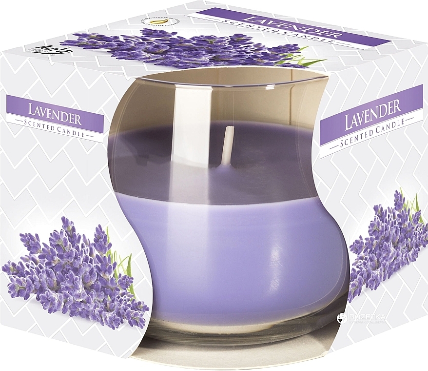 Lavender Scented Candle in Glass - Bispol Scented Candle — photo N1