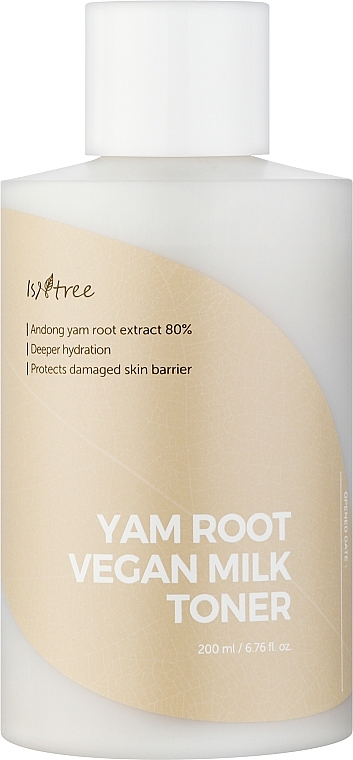 Moisturizing Wild Yarrow Root Tonic - IsnTree Yam Root Vegan Milk Toner — photo N1