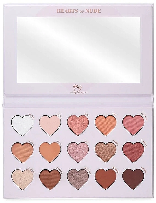 Eyeshadow Palette - With Love Cosmetics Hearts Of Nude Palette — photo N6