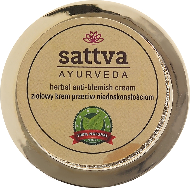 Skin Even Tone Cream - Sattva Ayurveda Anti-Blemish Cream — photo N1