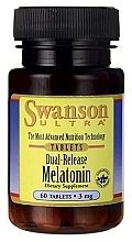 Fragrances, Perfumes, Cosmetics Dietary Supplement - Swanson Melatonin-Dual-Release 3mg 60pcs