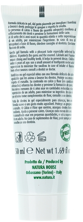 Toothpaste "Bubble Gum" - Natura House Baby Cucciolo Toothpaste — photo N2