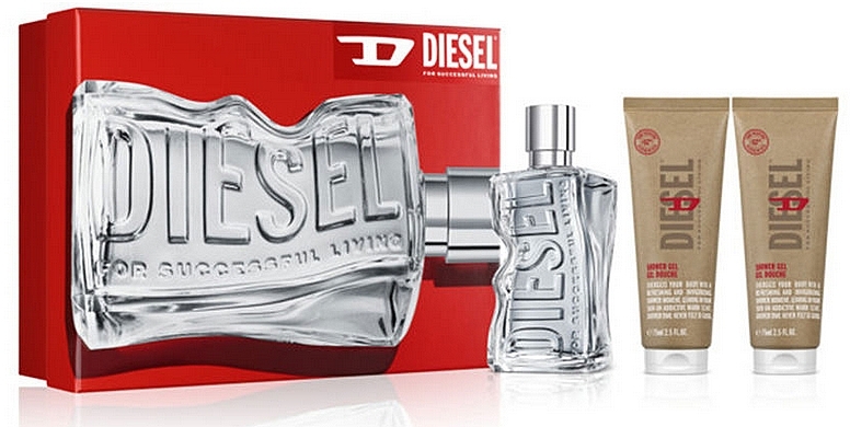 Diesel D By Diesel - Set (edt/100 ml + sh/gel/75 ml + sh/gel/75 ml) — photo N1