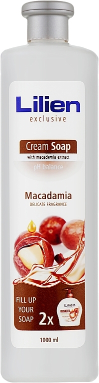 Macadamia Liquid Cream Soap - Lilien Macadamia Cream Soap (refill) — photo N1