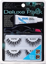 Fragrances, Perfumes, Cosmetics False Lashes with Glue - Ardell Deluxe Pack Wispies Lashes with Applicator and Eyelash Adhesive 1 Set