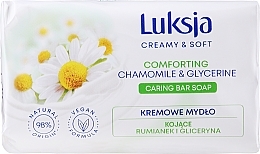 Chamomile & Glycerin Cream Soap - Luksja Camomile Glycerine Soap — photo N1