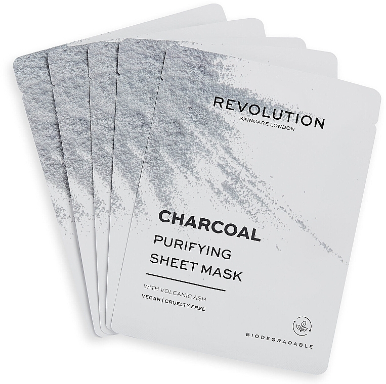 Sheet Mask - Revolution Skincare Charcoal Purifying Sheet Mask — photo N2