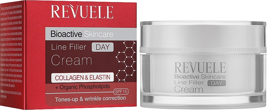 Day Filler Cream - Revuele Bio Active Collagen & Elastin Line Filler Cream — photo N1