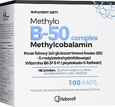 Fragrances, Perfumes, Cosmetics Methylo B-50 Complex Dietary Supplement, capsules - Laborell