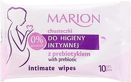 Prebiotic Intimate Wash Wipes, 10 pcs - Marion — photo N1
